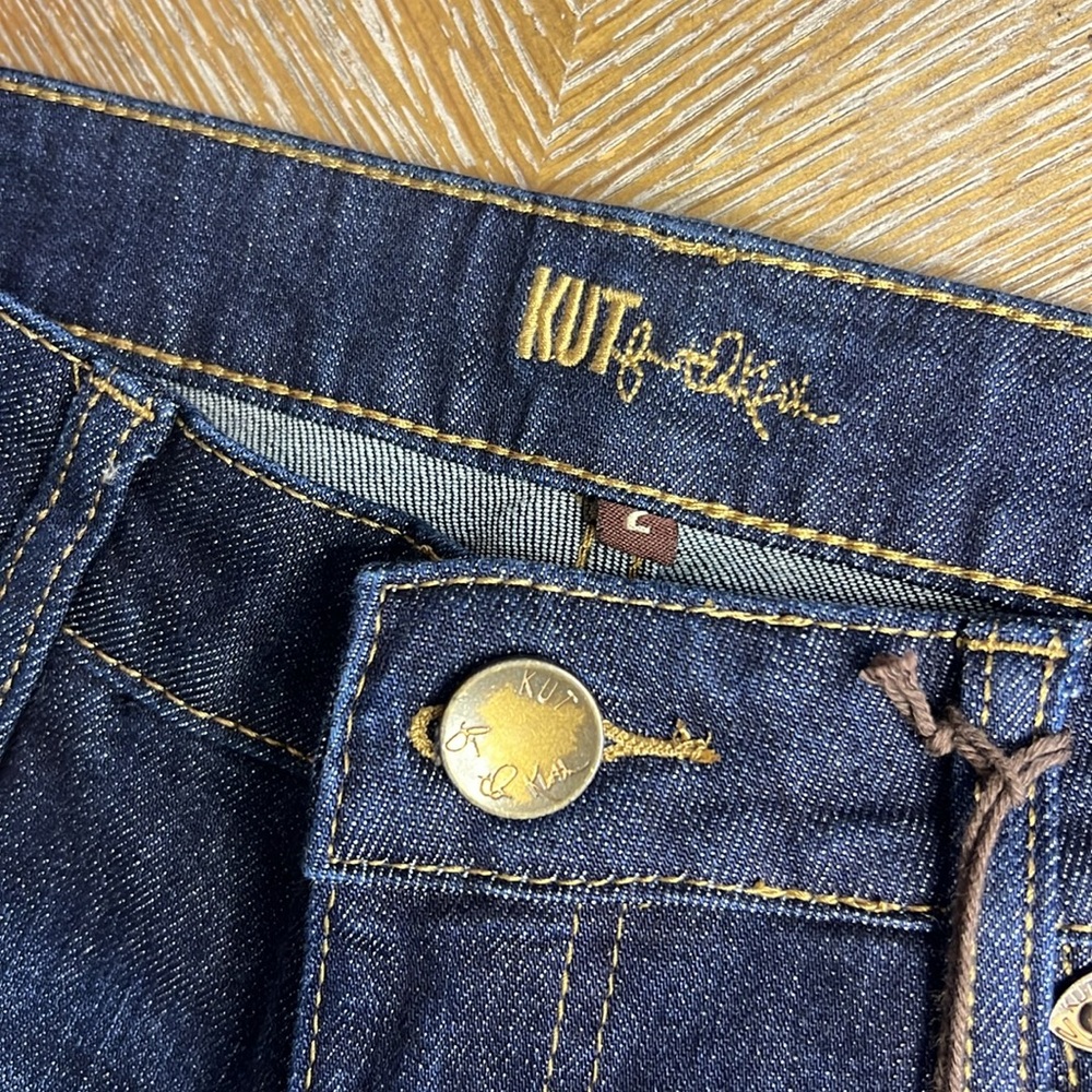 KUT FROM THE KLOTH Dark Blue Denim Shorts 2 - Picture 3 of 10